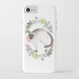 Pixie the Chocolate Siamese Cat iPhone Case