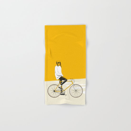 The Yellow Bike Hand & Bath Towel