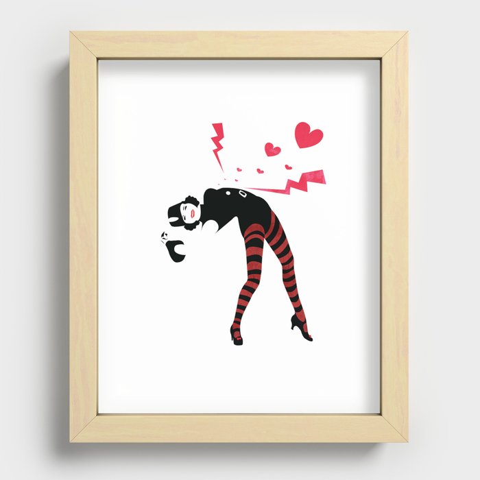 MISSED XXX Recessed Framed Print