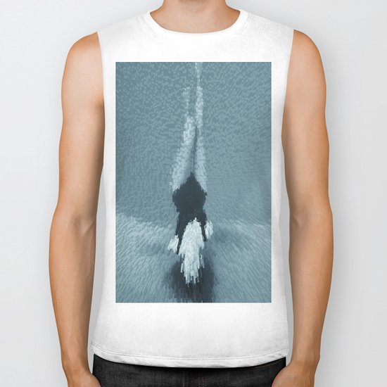 Swimming girl 2 Biker Tank