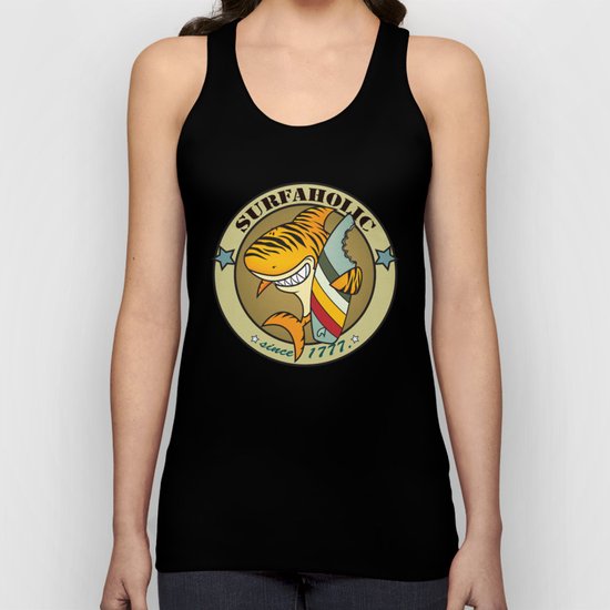 Surfaholic tiger shark Unisex Tank Top