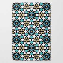 Persian Mosaic – Turquoise & Gold Palette Cutting Board