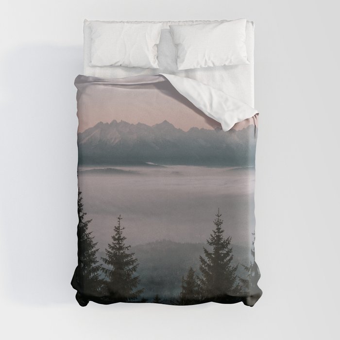 Faraway Mountains - Landscape and Nature Photography Duvet Cover