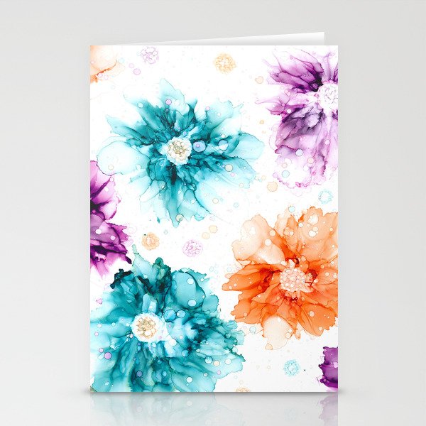 Tropical Blossoms Stationery Cards