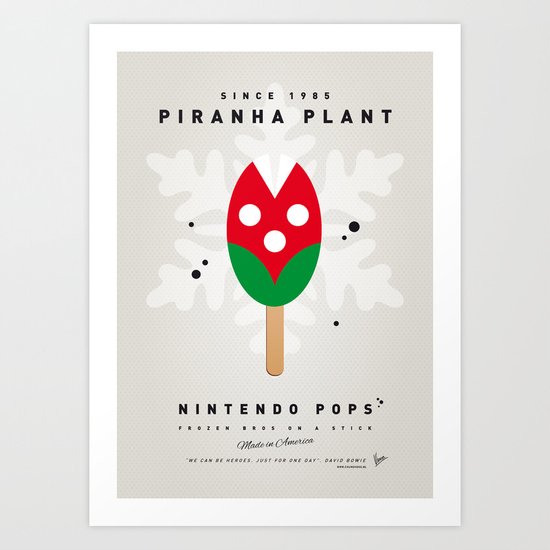 My NINTENDO ICE POP - Piranha Plant Art Print