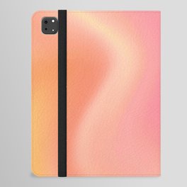 Pink and Orange Gradient Swirl iPad Folio Case