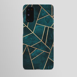 Deep Teal Stone Android Case