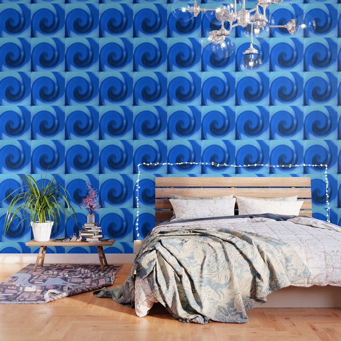 Blue Tie Dye Wallpaper By Steeleart1
