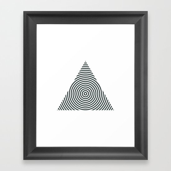 #238 Pyramid – Geometry Daily Framed Art Print