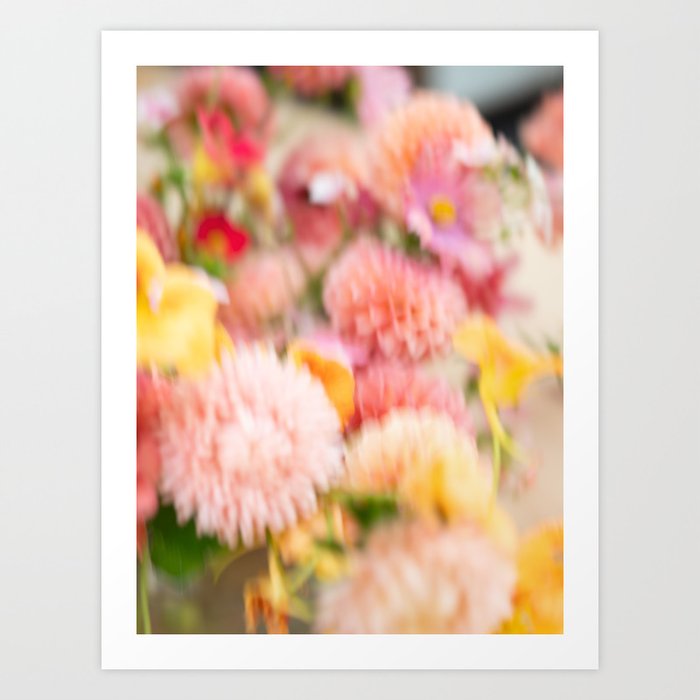 Moving flowers - Abstract Floral Photography Art Print