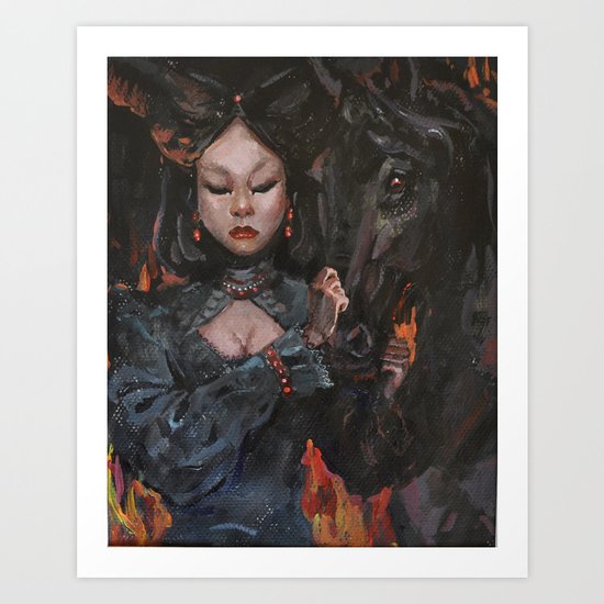 Dark Queen Art Print