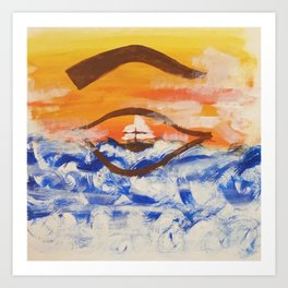 Eye of the sea Art Print