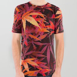 Fiery Pit of Cannabis All Over Graphic Tee