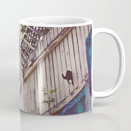 cat in fence Coffee Mug