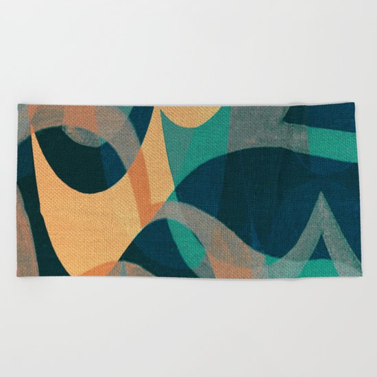 Lake Kaindy (Kazakhstan) Beach Towel