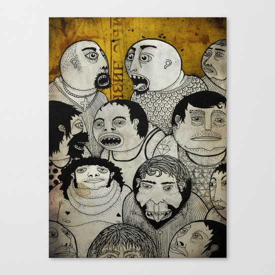 Los cara de galleta Canvas Print