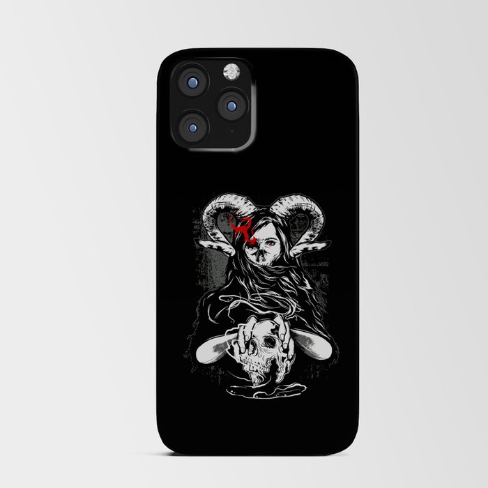 Devil Horror Skull Illustration iPhone Card Case