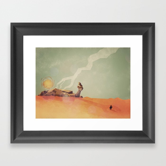 This Desert Is A Wasteland Framed Art Print