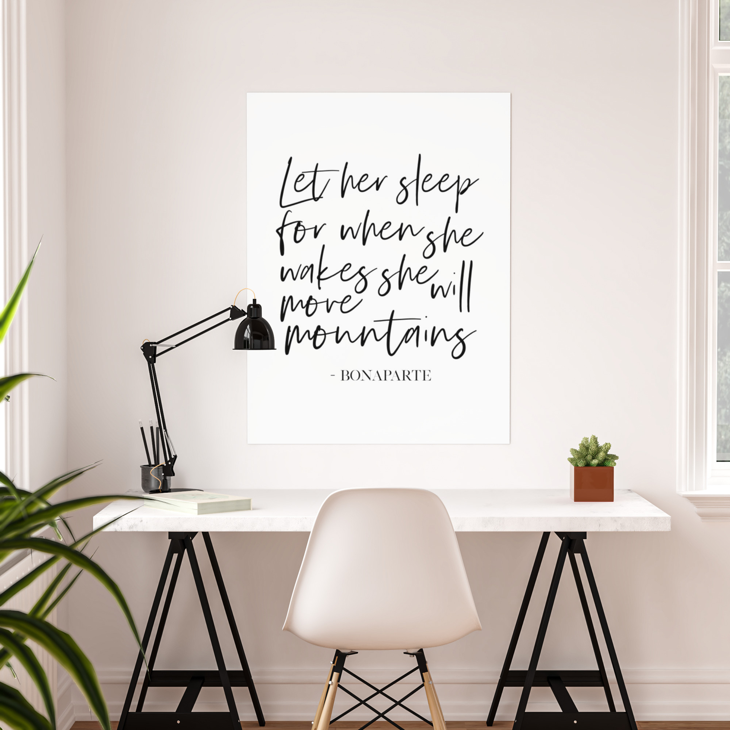 Details about   Let Her Sleep For When She Wakes Nursery Printable Wall Art 