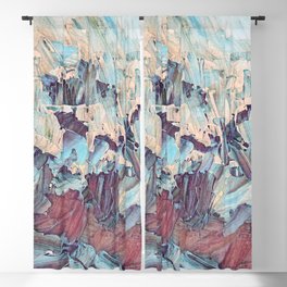 Palette Knife Abstract Blackout Curtain