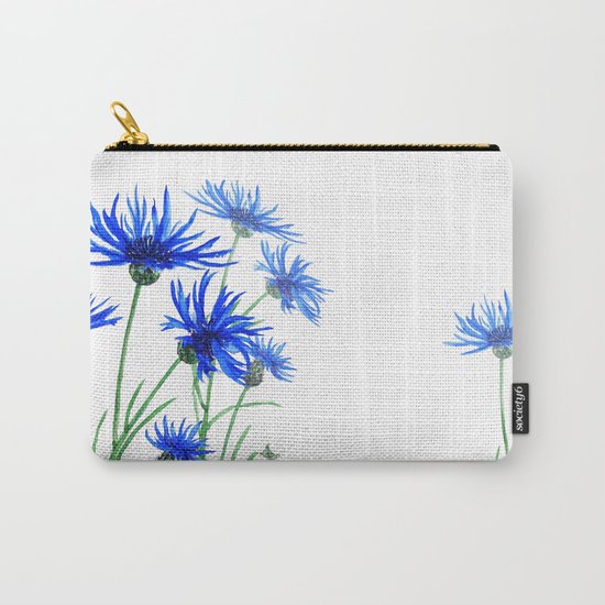 blue cornflower Carry-All Pouch