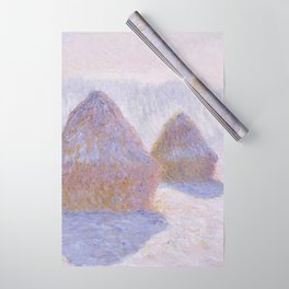 Haystacks (Effect of Snow and Sun)  Wrapping Paper