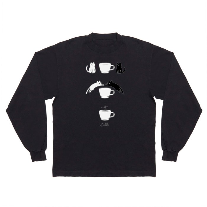Coffee Cat 2: Catte Long Sleeve T Shirt