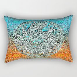  Dragon Garden 2 Rectangular Pillow