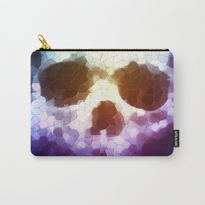 Colorful Mosaic Skull Carry-All Pouch