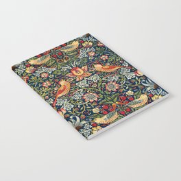 Strawberry Thief by William Morris 1883 Antique Vintage Victorian Jugendstil Art Nouveau Retro  Notebook