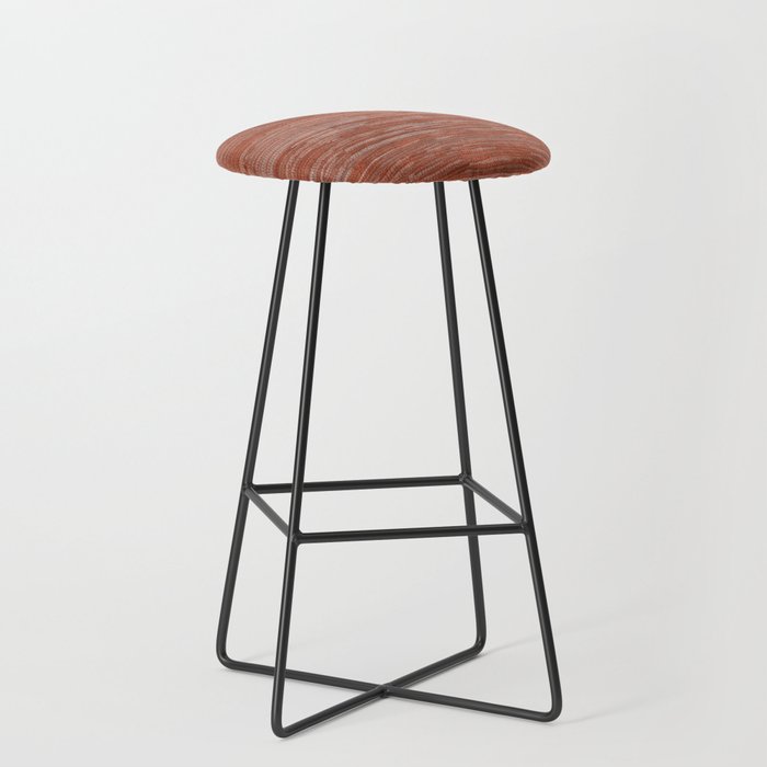 Old Market Textile in Faded Terracotta Bar Stool