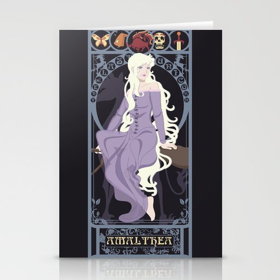 Amalthea Nouveau - The Last Unicorn Stationery Cards