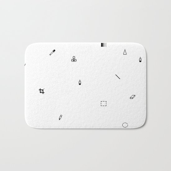 Pixel pattern Bath Mat