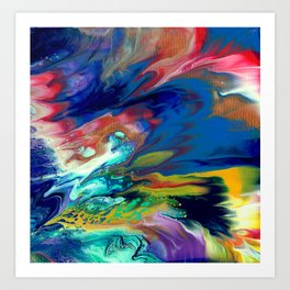 The Waves of Santa Monica Art Print