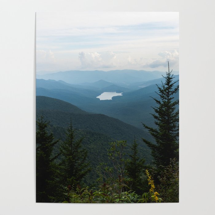Smoky Mountain National Park -  Mountain Lake Landscape Poster