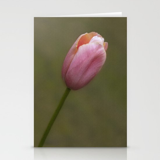 Pretty pink tulip Stationery Cards