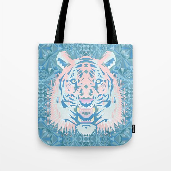 Pastel Quartz Tiger Tote Bag