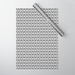 Moth - Black and White Wrapping Paper