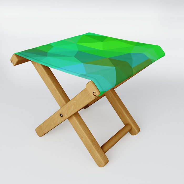 Low outlet folding stool
