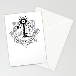 Invisible Sun Symbol on White Stationery Cards