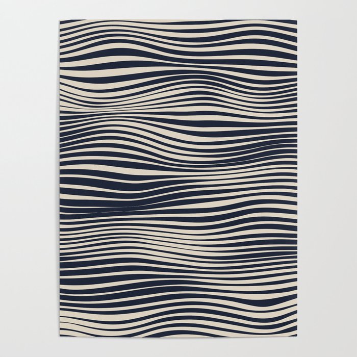 Waving Lines Poster