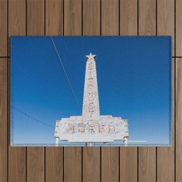 Stardust Motel Ghost Sign - Marfa Texas Photography Outdoor Rug