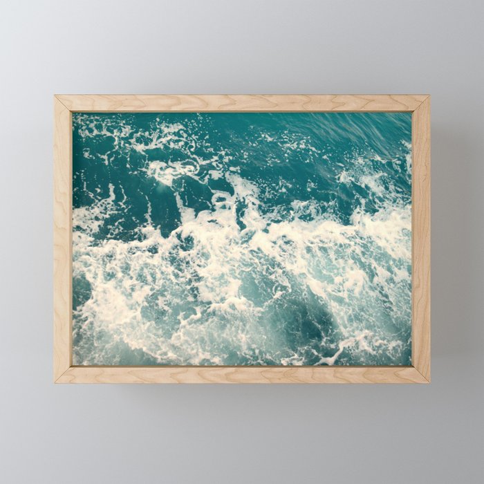 Ocean sea texture Framed mini art prints
