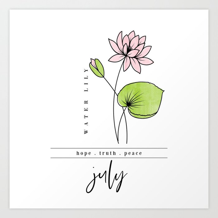July hotsell birth flower