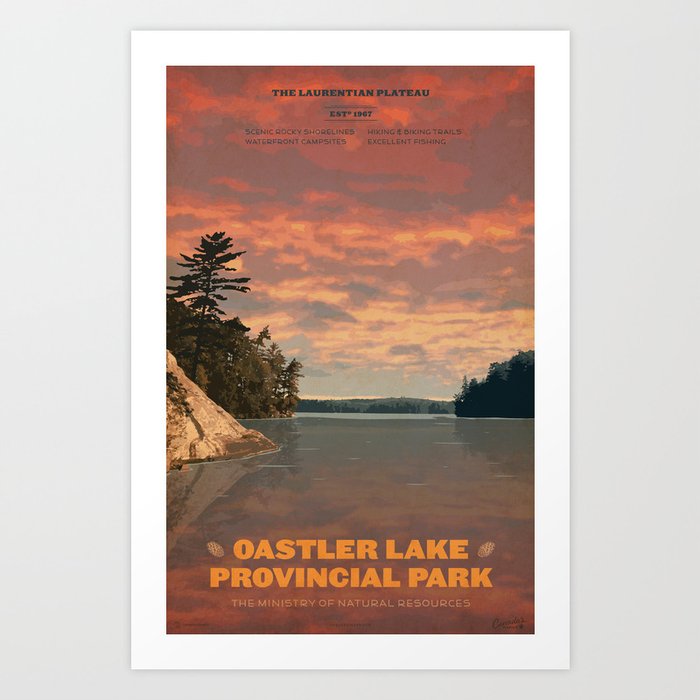 Oastler Lake Provincial Park Art Print