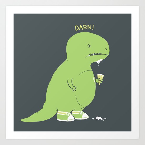 Darn! Art Print