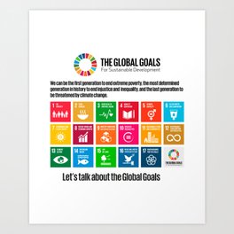 Global Goals Poster Gifts Art Print