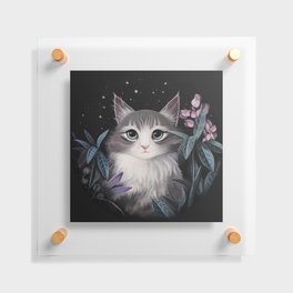 Minty the cat Floating Acrylic Print