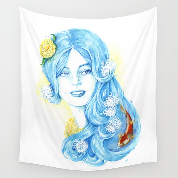 Lady Water / Dame Eau Wall Tapestry