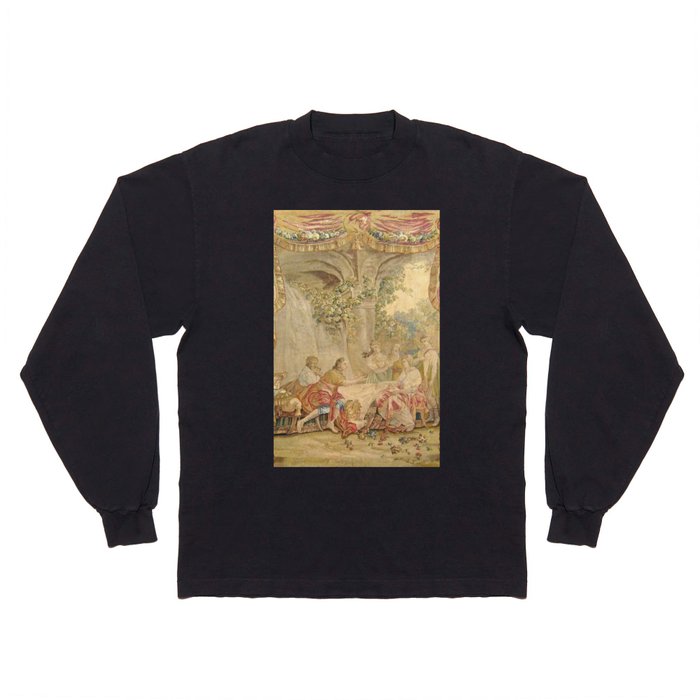 Antique 18th Century 'Telemachus & Calypso' Mythological French Aubusson Tapestry  Long Sleeve T Shirt